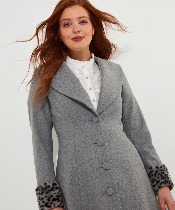 Produktbild Joe Browns Animal Print Faux Fur Trim Coat (36)