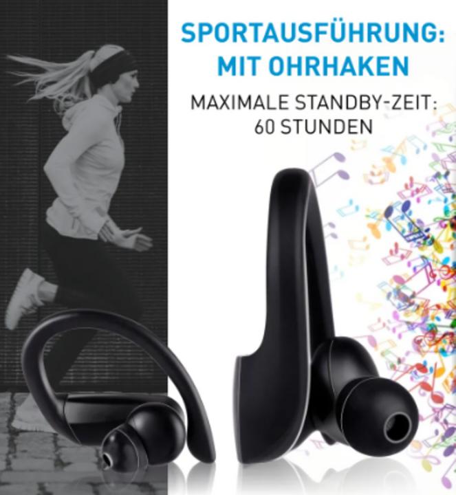 Immagine prodotto Grundig Auricolari Sport TWS 300mAh BT (Nessuna soppressione del rumore, 2 h, Senza fili)