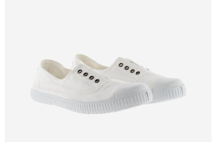 Actual product image Victoria 's lace-up trainers 1915 anglaise toile lavée (41)