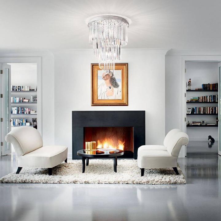 Image du produit Ideal lux CARLTON Plafonnier E14 12x ⌀500mm dimmable or 213507 (E14)