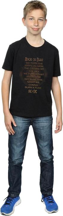 Image du produit AC/DC Boys Rock Or Bust Lyrics T-shirt (128)