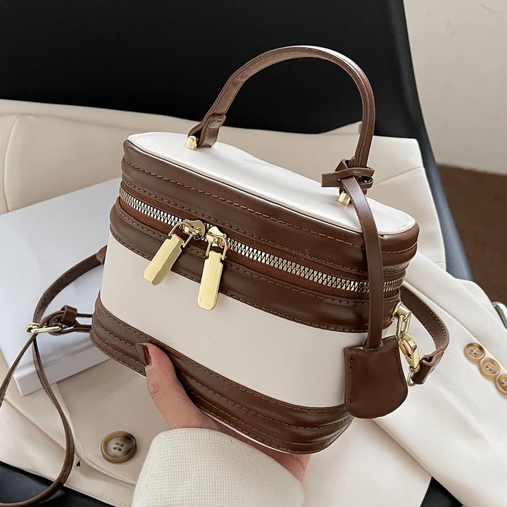 Immagine prodotto Only-Bags.Store Elegante Messenger Bag, verstellbarer Riemen, Reissverschluss, Polyester gefüttert, Randfarbe