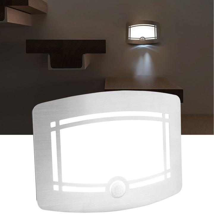 Image du produit Casativo Applique murale LED, 2 modes d'éclairage, capteur de mouvement PIR & de lumière (40 lm)