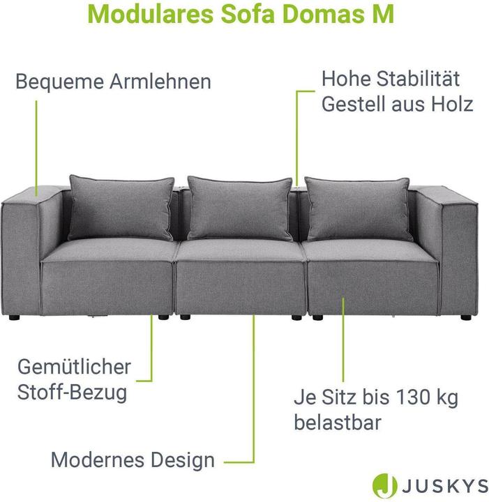 Produktbild Juskys Modulares Sofa Domas (Modular Sofa)