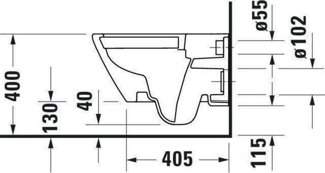 Produktbild Duravit Wand-Tiefspül-WC D-NEO rimless HygieneGlaze weiss