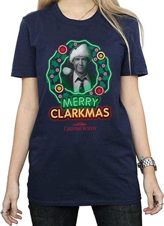 Immagine prodotto National Lampoon´s Vacation Maglietta in cotone Greyscale Clarkmas Donna/Ladies (XL)
