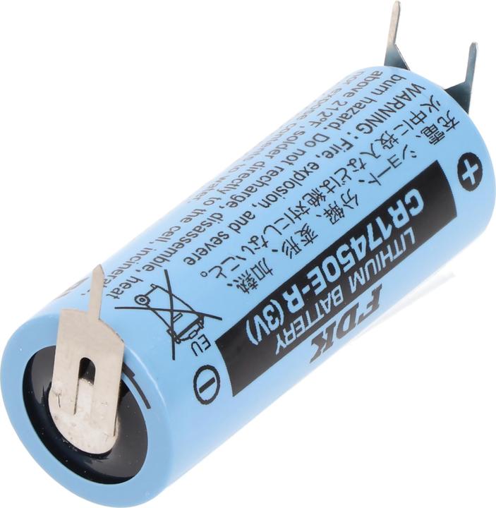 Actual product image FDK Sanyo lithium battery CR17450E-R Size A, ++- (1 pcs., CR17450, 2400 mAh)