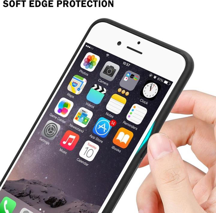 Actual product image Cadorabo TPU Striped Glass Cover (Apple iPhone 6)