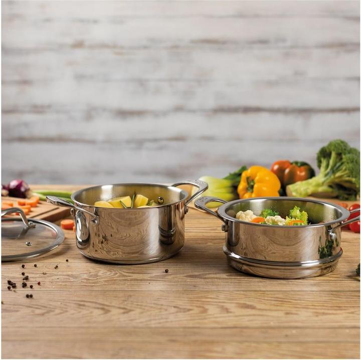 Actual product image Kuhn Rikon ALLROUND 2-tier steamer set 3.1 L • Ø 20cm (20 cm, Metal)