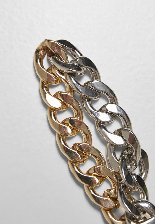 Produktbild Urban Classics Heavy Two-Tone Bracelet (21 cm, 100% Baumwolle)