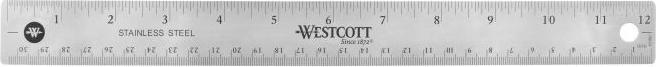 Productafbeelding Westcott Metalen liniaal (300 mm)