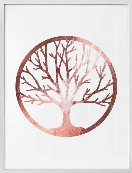 Image du produit Trenddeko Arbre de vie - aspect or rose (24 x 30 cm)