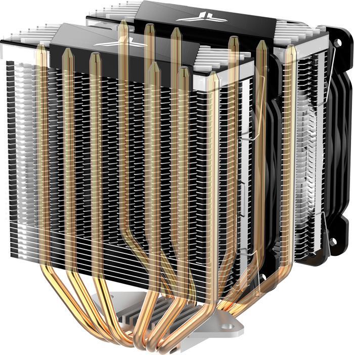 Image du produit Jonsbo Refroidisseur d'unité centrale CR-2000 GT à double tour, ARGB - 2x 120mm (159 mm)