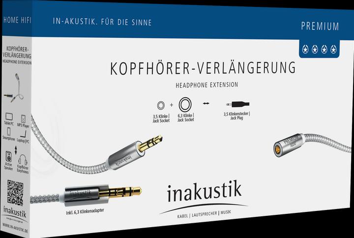 Image du produit Inakustik Câble d'extension stéréo 3,5 mm de qualité supérieure (2 m, Jack 3,5 mm (AUX))