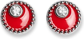 Oliver Weber Collection Oliver Weber - Silver earrings with red enamel Meliora 62258 RED