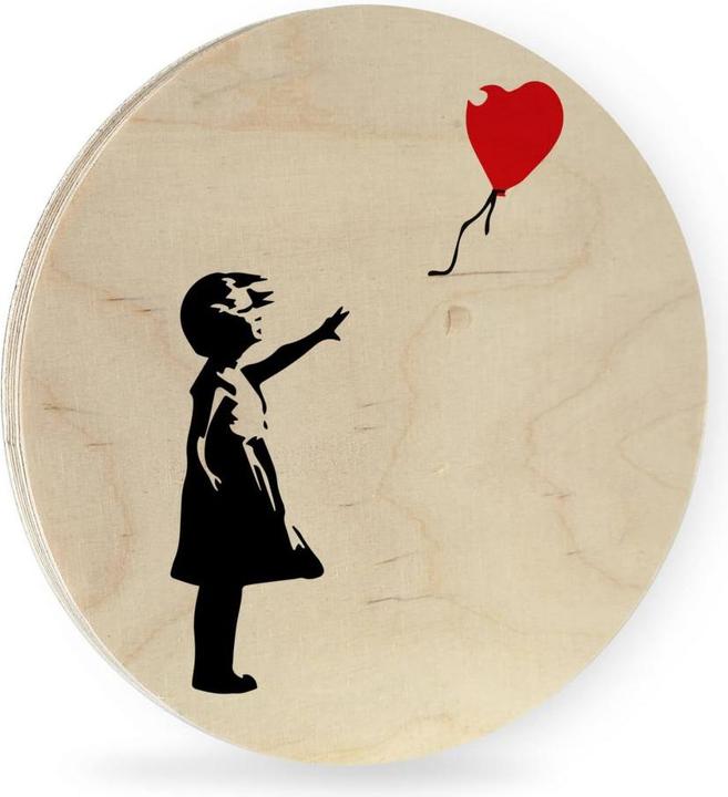 Produktbild Trenddeko Girl with the red balloon (Ø 70 cm)