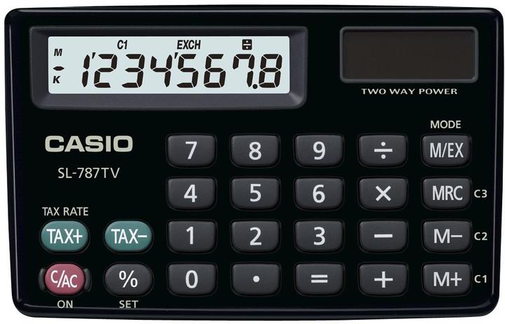 Immagine prodotto Casio Calcolatrice SL-787TV-BK (Celle solari)