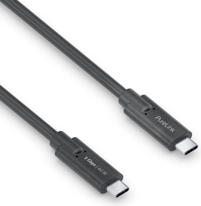 Produktbild Purelink USB 3.1-Kabel (Gen 1) USB C - USB C 0.5 m Schwarz (0.50 m, USB 3.1)