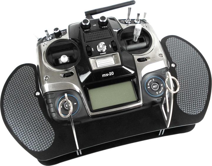 Produktbild AHLtec Senderpult Graupner MX HoTT black MX-12, MX-16,MX-20 mit Standard Senderpultbügel
