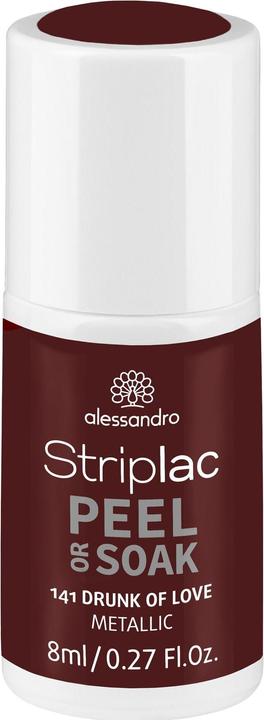 Image du produit Alessandro Striplac Peel or Soak - Ivresse de l'amour (Métallique, Rouge, Marron, Vernis à ongles peel off)