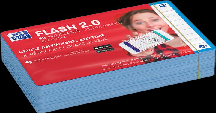 Actual product image Oxford FLASH 2.0 flashcards (75 x 125 mm, 80 x)