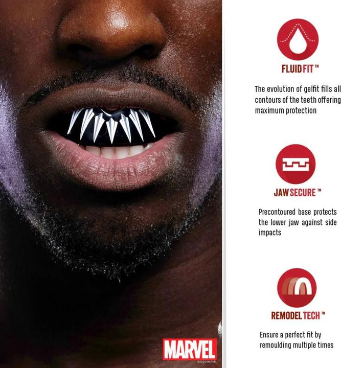 Produktbild SafeJawz Marvel Black Panther Mundschutz