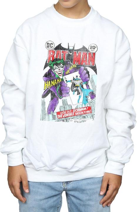 Actual product image Boys Batman Joker Playing Card Cover Sweatshirt (128)
