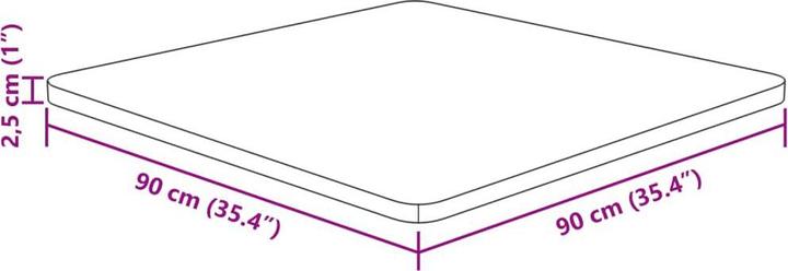 Produktbild VidaXL Richie (90 x 90 x 2.5 cm)