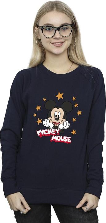 Actual product image Disney Womens/Ladies Mickey Mouse Stars Sweatshirt (M)
