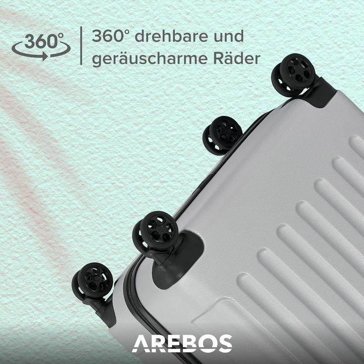 Produktbild Arebos Reisekoffer (94 l, Handgepäck (bis 50l), M (50 - 90l), L (90 - 115l), XL (ab 115l))