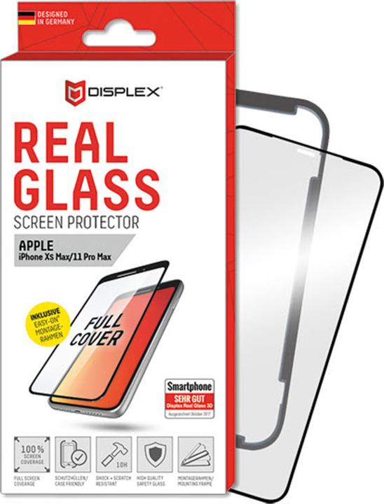 Image du produit Displex Real Glass, Full Cover Panzerglas (1 pièce(s), Apple iPhone XS Max, Apple iPhone 11 Pro Max)