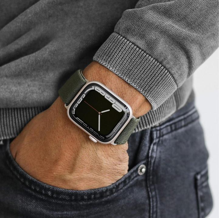 Produktbild Vonmählen Classic Nylon-Armband für Apple Watch 42 44 45 49 mm olivgrün (Nylon)