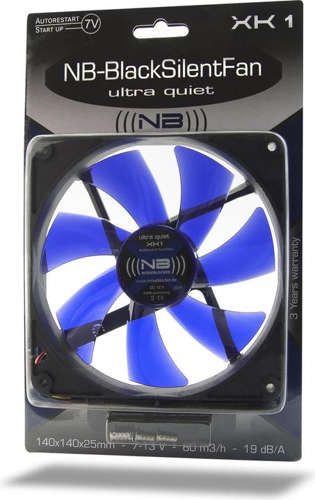 Produktbild Noiseblocker BlackSilent L-XK1 (140 mm, 1 x)