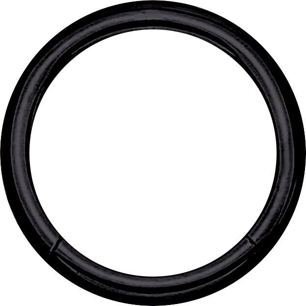 Produktbild Star Piercing Micro Segmentring klappbar schwarz (ohne Messing, Chirurgenstahl 316L)