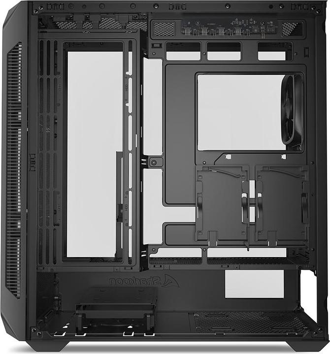 Actual product image Sharkoon AK5G RGB Black ATX (black) (ATX, Mini-ITX, mATX)
