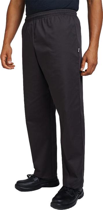 Produktbild Dennys Kochhose schwarz elastischer Bund (2 StückPackung) (L)