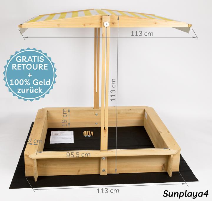 Actual product image Needs&Wants Sunplaya4" with roof and cover