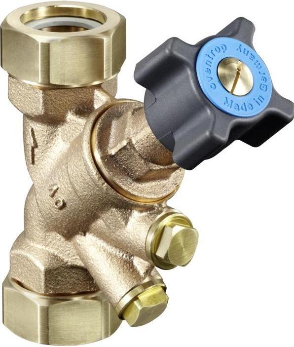 Actual product image Oventrop OV line shut-off valve Hydrocontrol ATR PN 16 2 x AG u union nut DN 20 1Zol