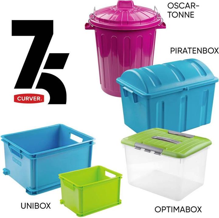 Image du produit Curver 259605 Boîte de rangement Pirates édition 75 ans Vert clair 1 pc. (50 l)