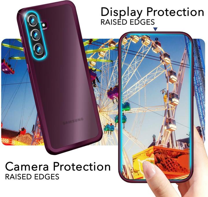 Actual product image Nalia Semi-transparent hybrid cover with protective frame (Samsung Galaxy S24+)
