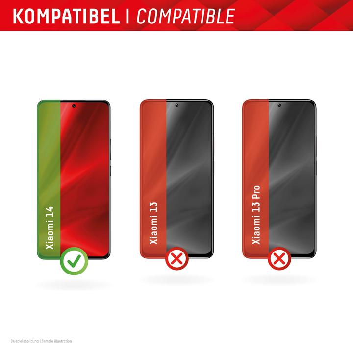 Actual product image Displex Real Glass, 2D Panzerglas (1 Piece, Xiaomi 14)