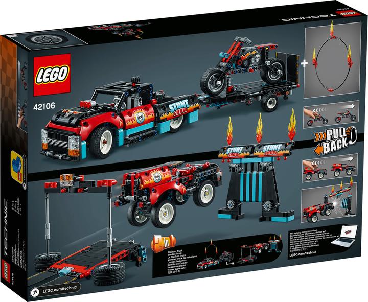 Produktbild LEGO Stunt-Show mit Truck und Motorrad (42106, LEGO Technic)