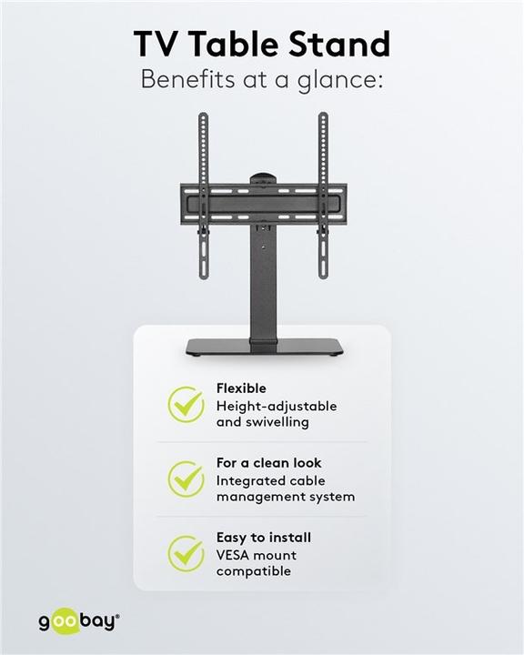 Produktbild Goobay TV-Standfuss Basic Fix (Universal, 55", 40 kg)