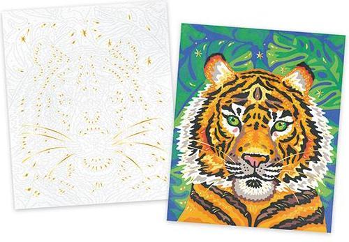 Actual product image Janod Painting by Numbers Cats of Prey