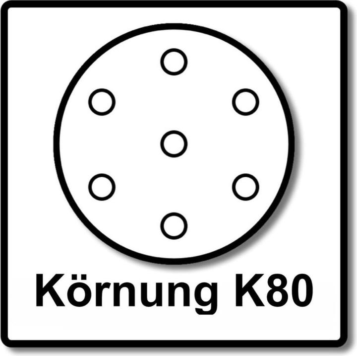 Actual product image Makita BO 5031 Random Orbit Sander 300 Watt 125 mm + 50x Sandpaper K80 + Makpac (Eccentric grinder, 300 W)