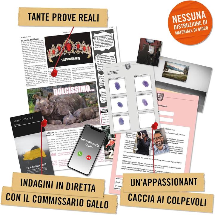 Image du produit Hidden Games Il diadema di mezzanotte (IT) - Jeu d'investigation (Italien)