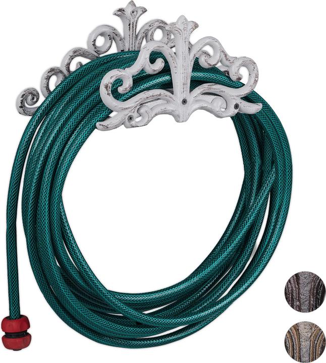Actual product image Relaxdays Wall-Mount Hose Reel, Antique Style (15 m)