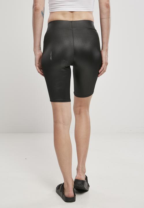 Actual product image Urban Classics Ladies Imitation Leather Cycle Shorts (L)