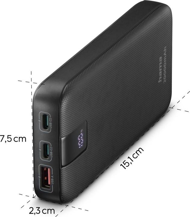 Actual product image Hama Power Pack PD 20 (20000 mAh, 20 W, 74 Wh)