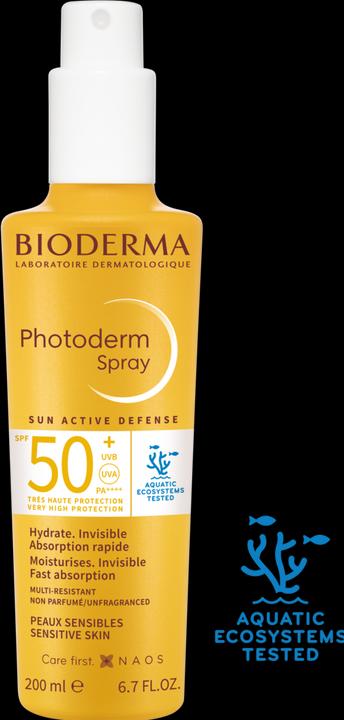 Actual product image Bioderma Photoderm spray SPF50+ liq (Sun spray, SPF 50+, 200 ml)